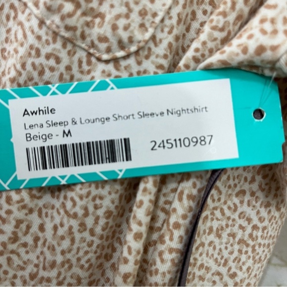 Awhile Tan Animal Print Night Sleep Gown Stitch Fix - Picture 8 of 12